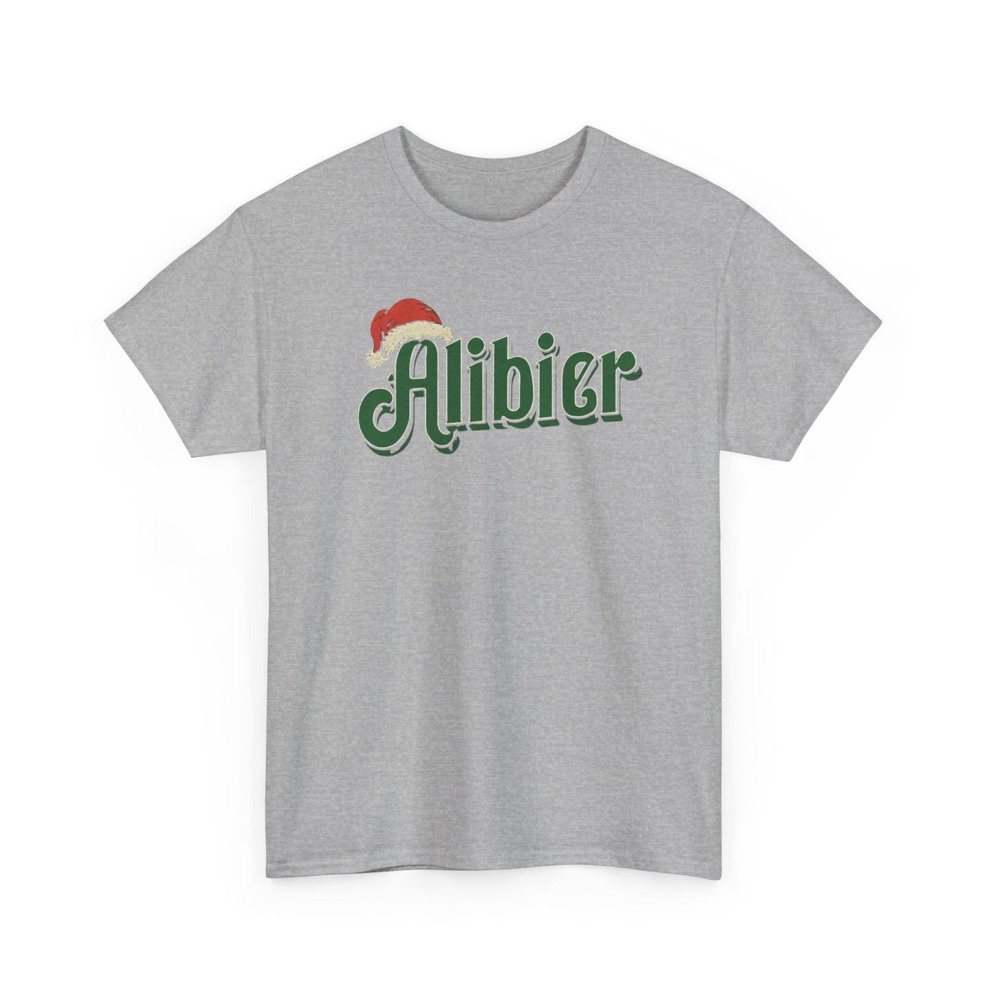 Alibier Unisex Heavy Cotton Tee - Retro Christmas Vibes Graphic Tee