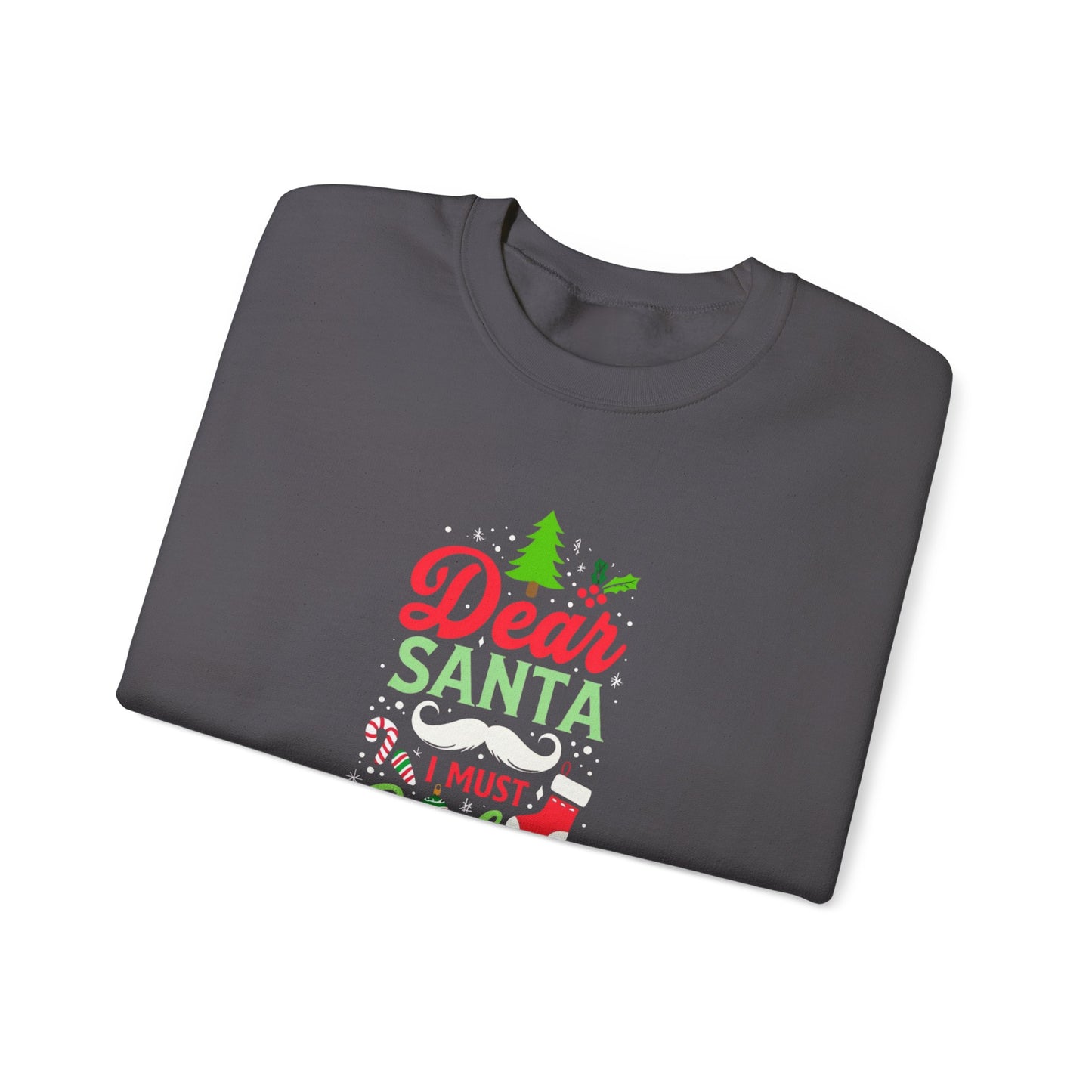 New Dear Santa Confess Unisex Heavy Blend™ Crewneck Sweatshirt - Cozy Christmas Apparel