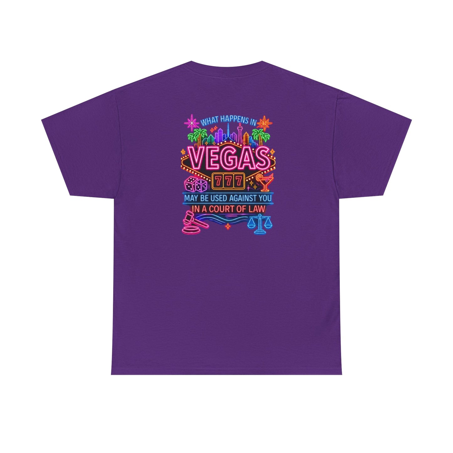What Happens In Vegas Neon Graphic Tee  Crime Con 26'