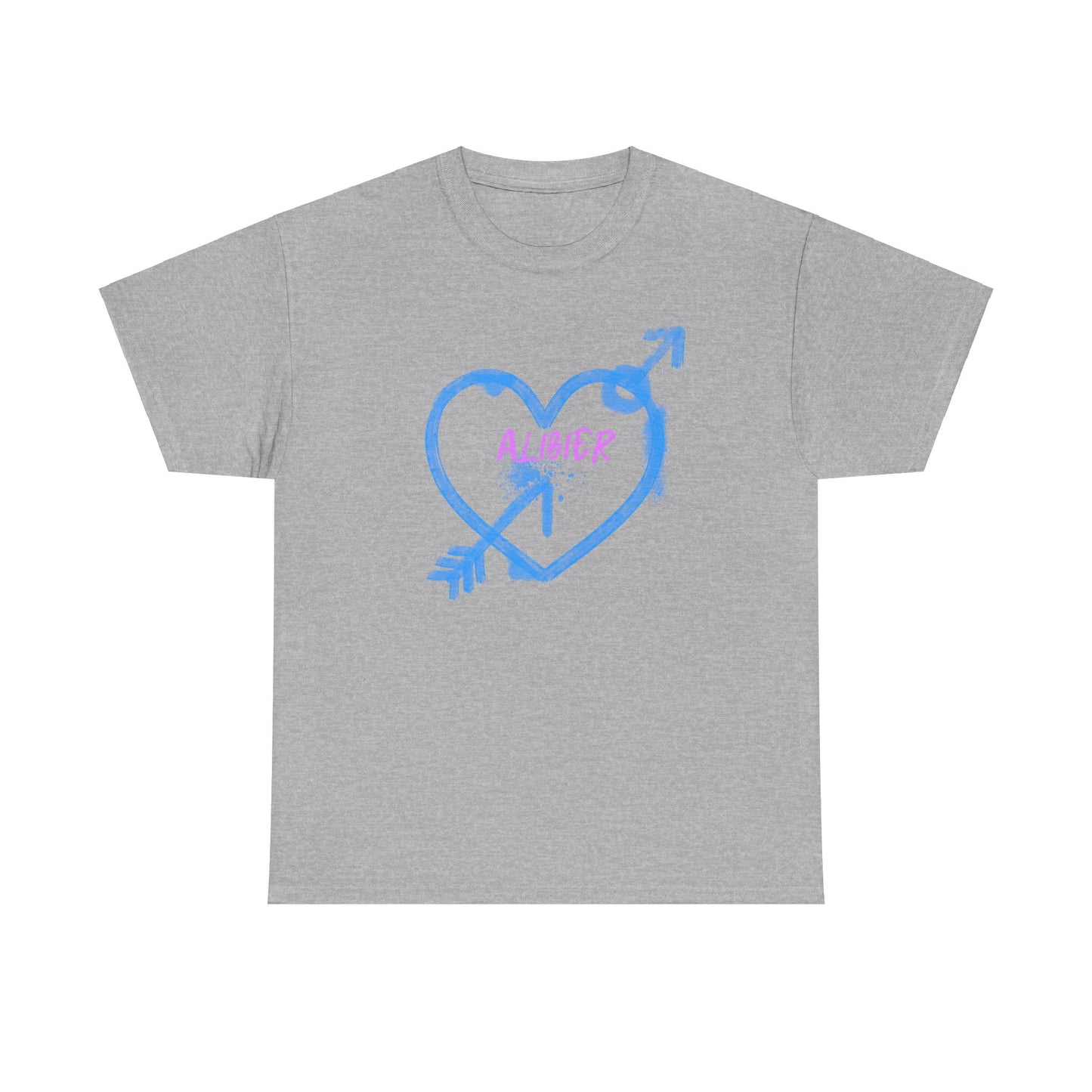 Alibier Heart Unisex Heavy Cotton Tee