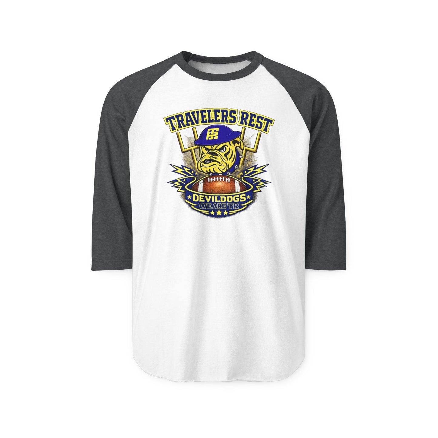 Travelers Rest Devildogs Baseball Raglan Shirt trhs