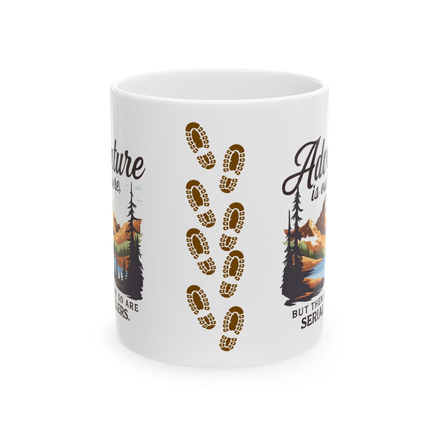 NEW Adventure Awaits Ceramic Mug – 'Adventure Awaits (11oz/15oz)