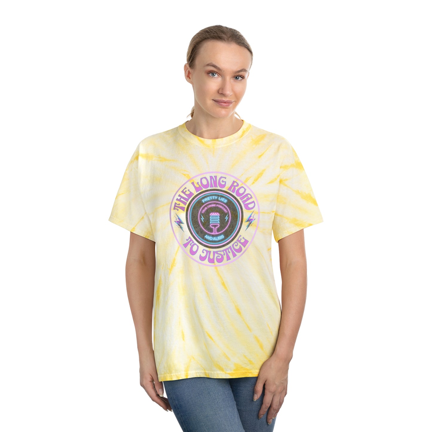 Long Road To Justice Tie-Dye Tee, Cyclone
