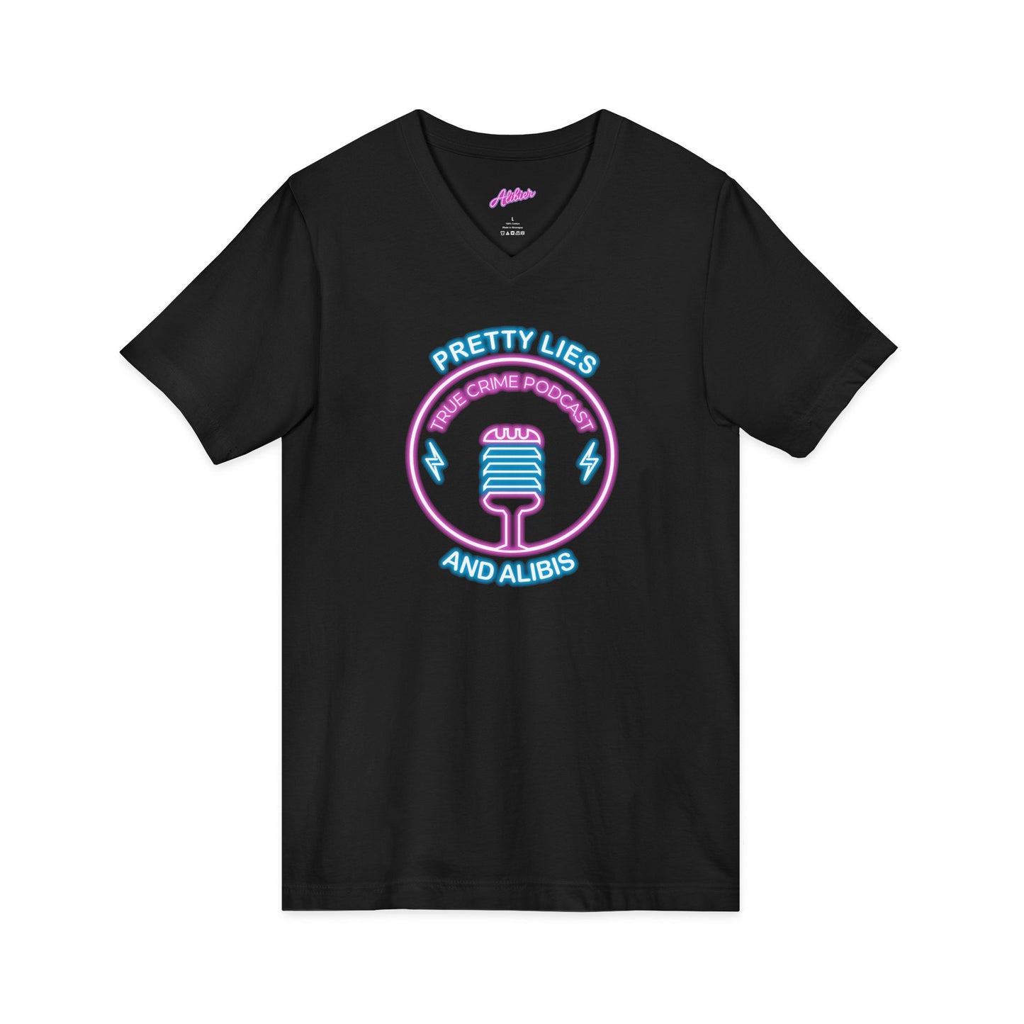 V-Neck Tee – "What Happens In Vegas" Crime Con 26' (Design 2)