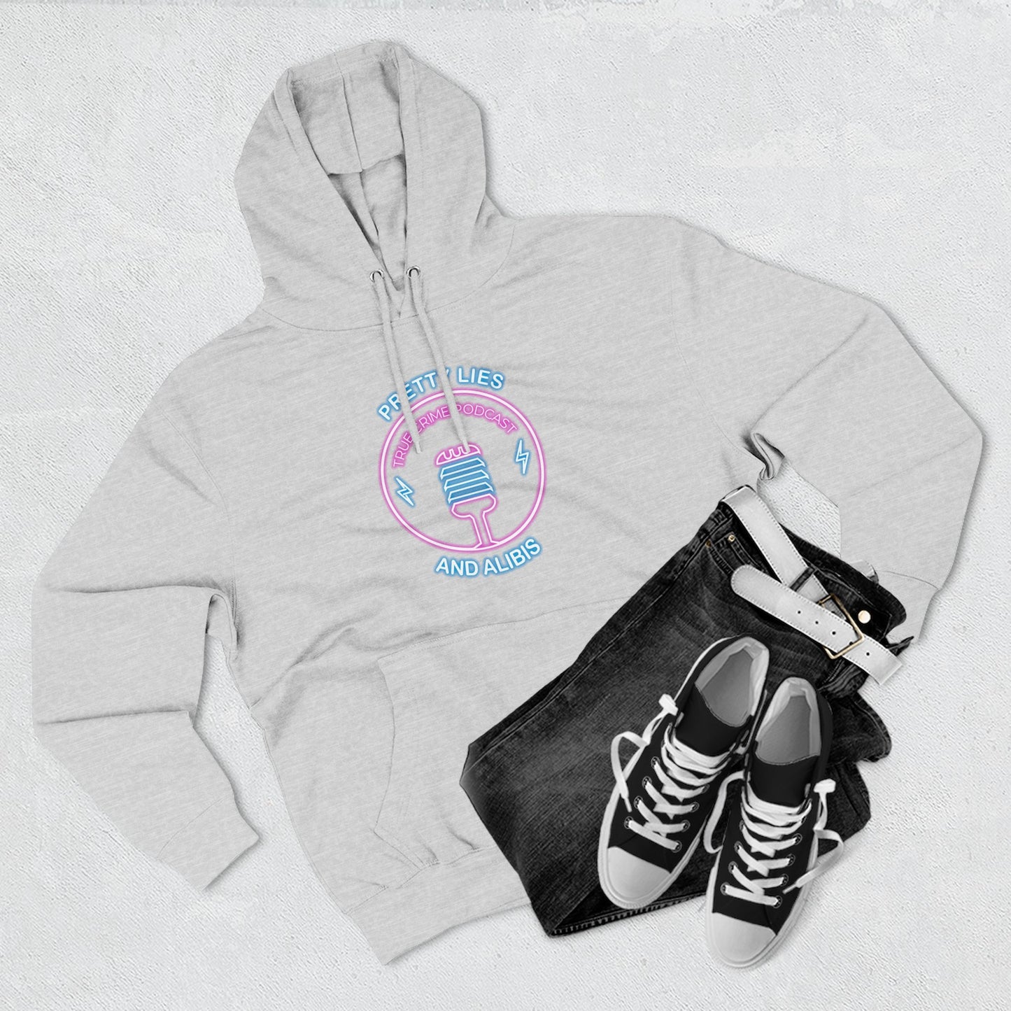 Retro Vegas Neon Hoodie — "What Happens In Vegas" (Design 2) Crime Con 26'