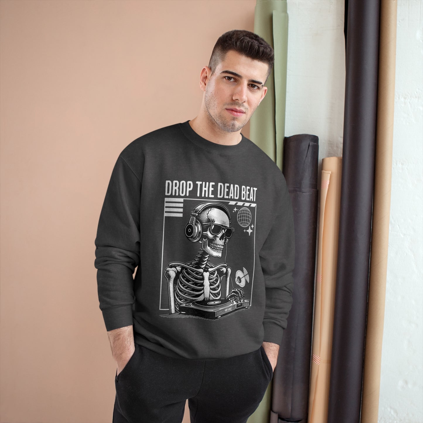 Halloween Drop The Dead Beat Champion Sweatshirt