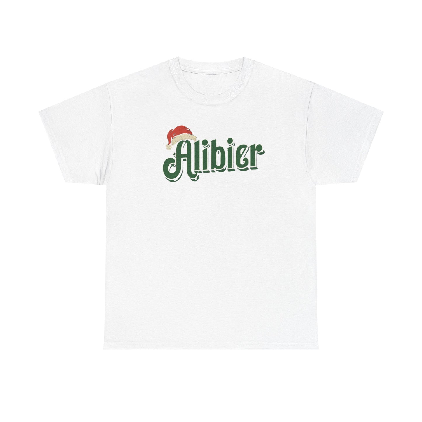 Alibier Unisex Heavy Cotton Tee - Retro Christmas Vibes Graphic Tee