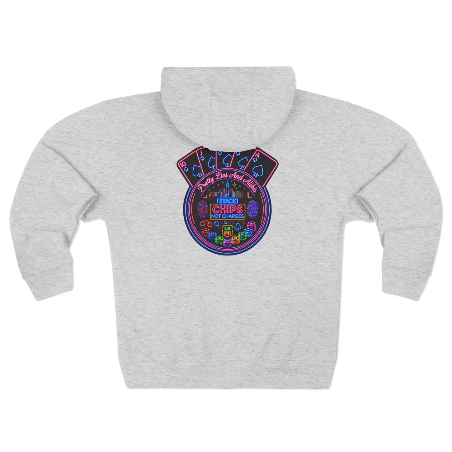 Unisex Zip Hoodie "Stack Chips Not Charges" Crime Con 26'