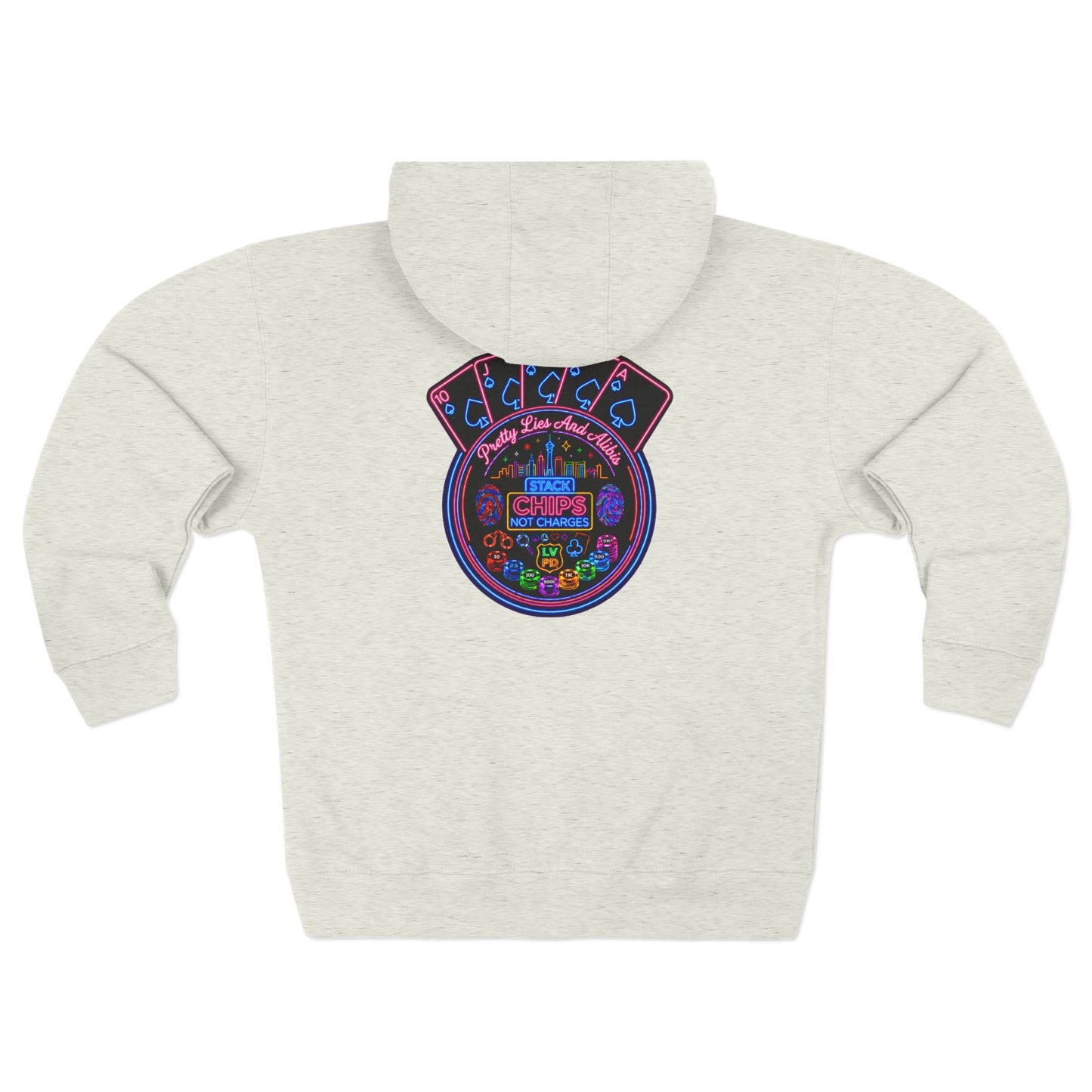 Unisex Zip Hoodie "Stack Chips Not Charges" Crime Con 26'