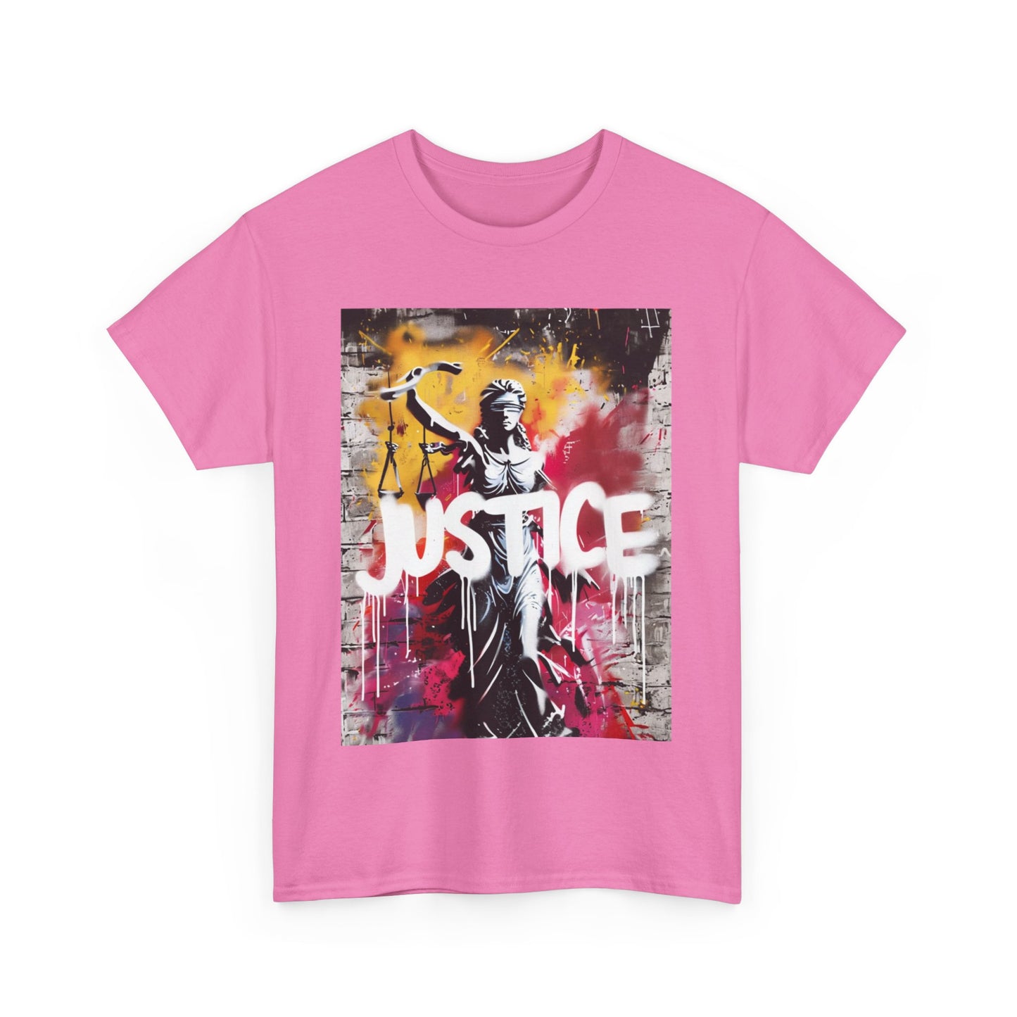 NEW! Justice Graphic Unisex Heavy Cotton Tee - Bold Statement Shirt