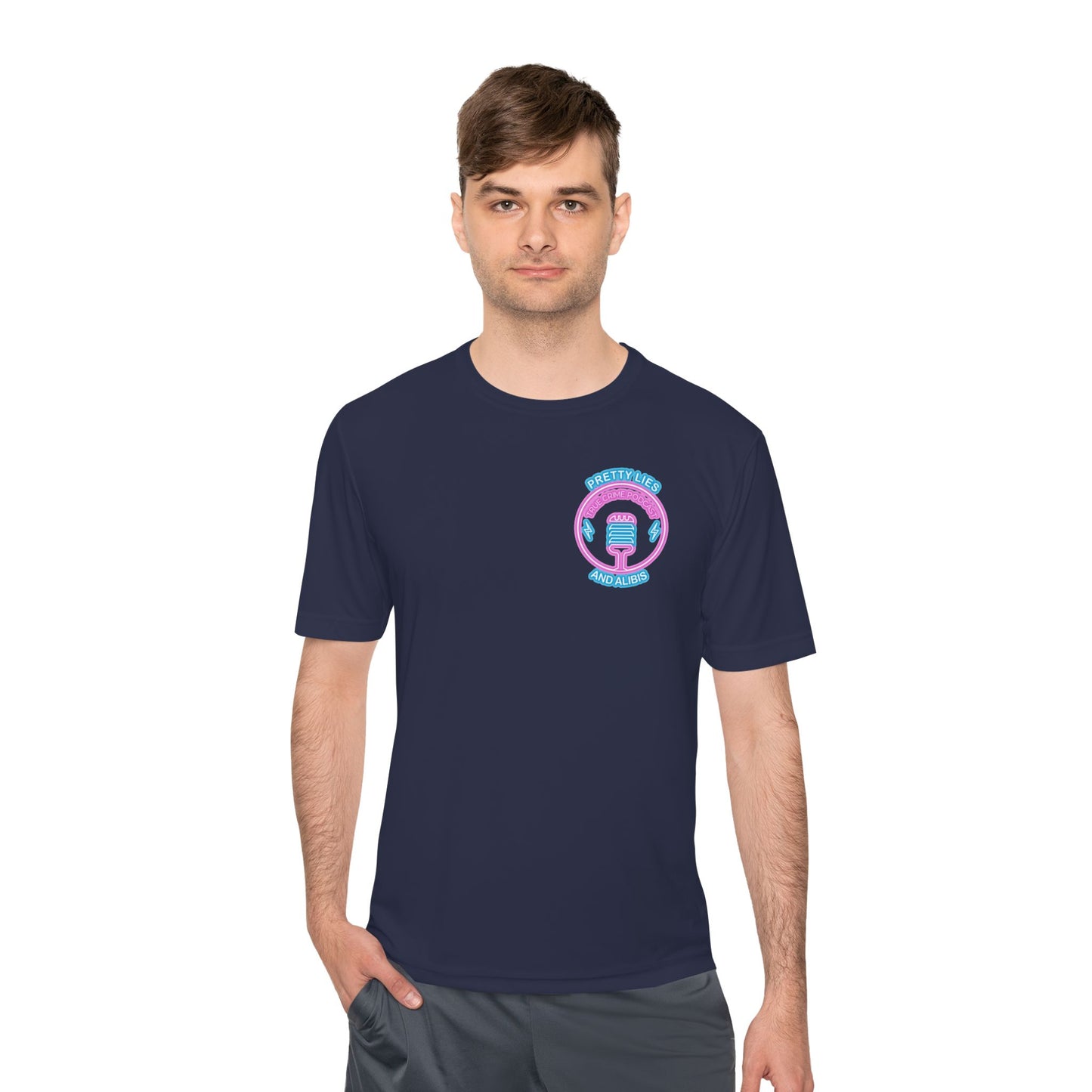 Moisture-Wicking Tee — "Stack Chips Not Charges" Crime Con 26'