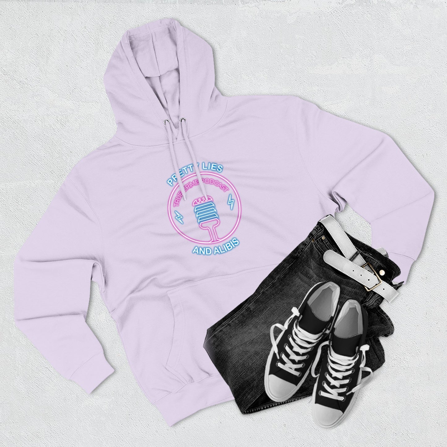 Retro Vegas Neon Hoodie — "What Happens In Vegas" (Design 2) Crime Con 26'
