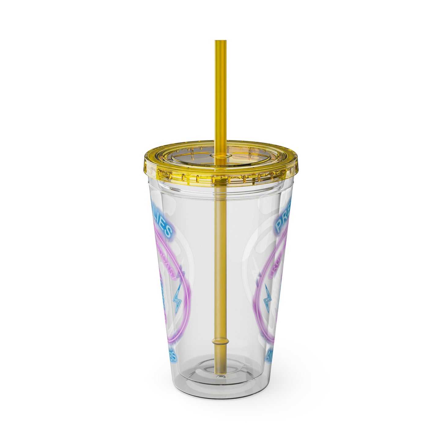 Logo Sunsplash Tumbler with Straw, 16oz