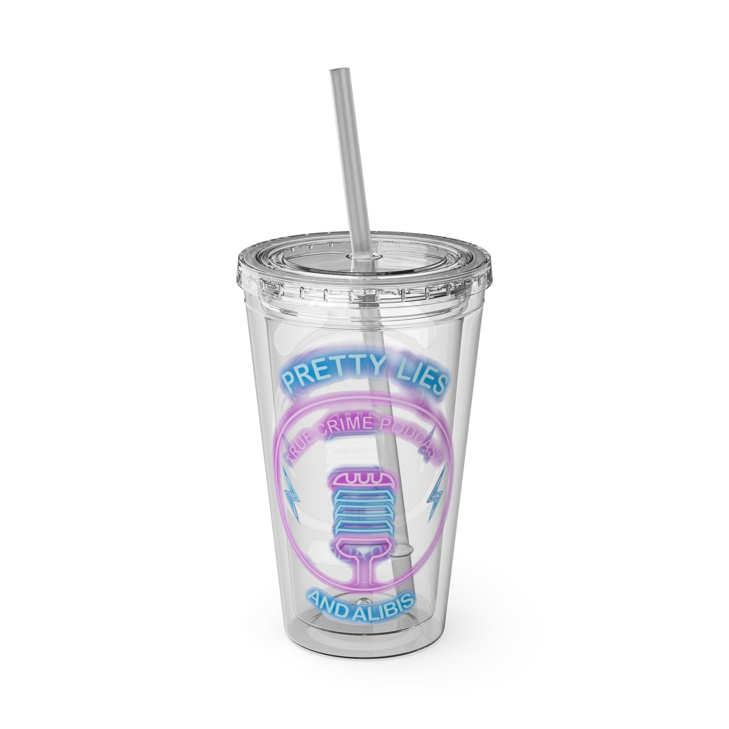 Logo Sunsplash Tumbler with Straw, 16oz