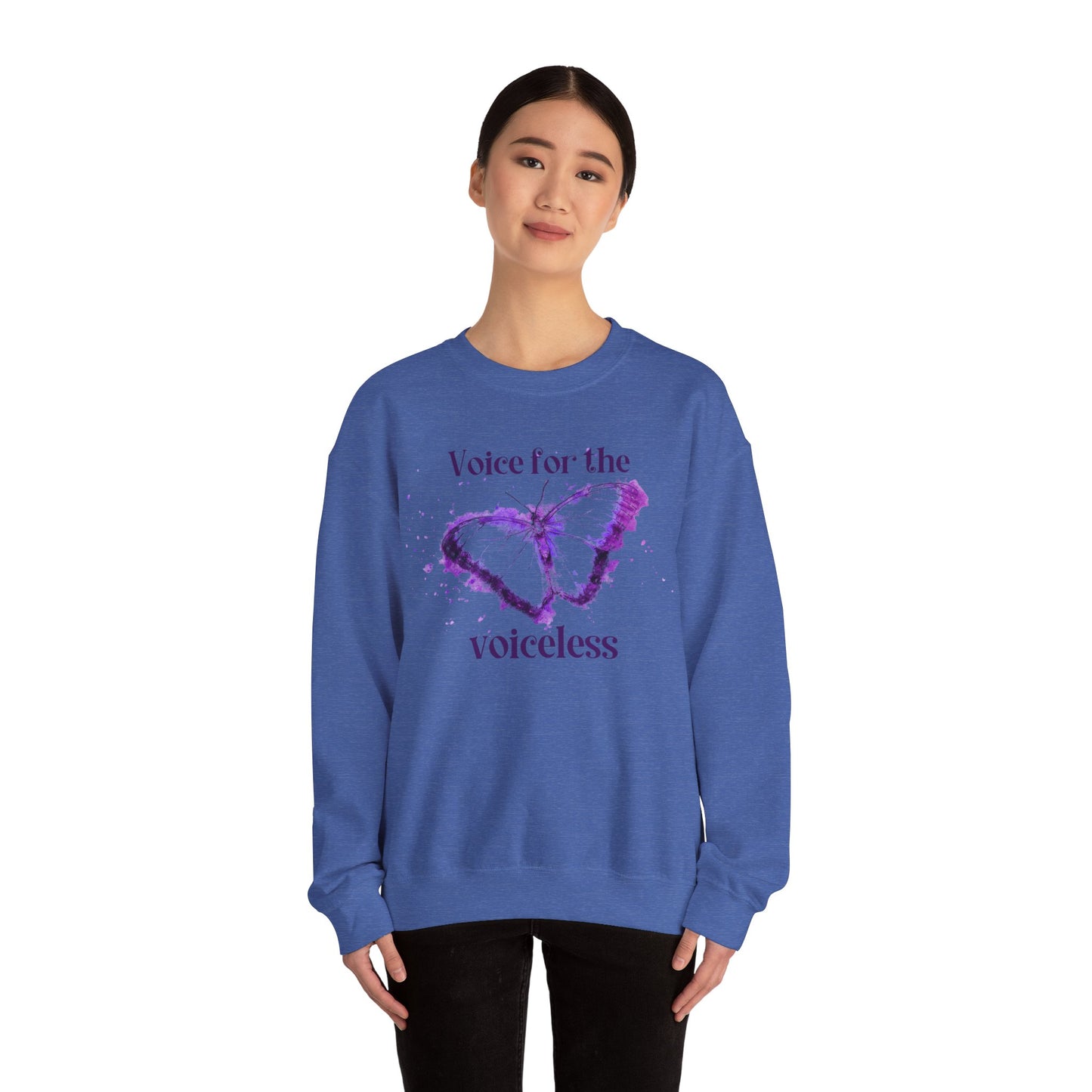 Voice For The Voiceless Unisex Heavy Blend™ Crewneck Sweatshirt