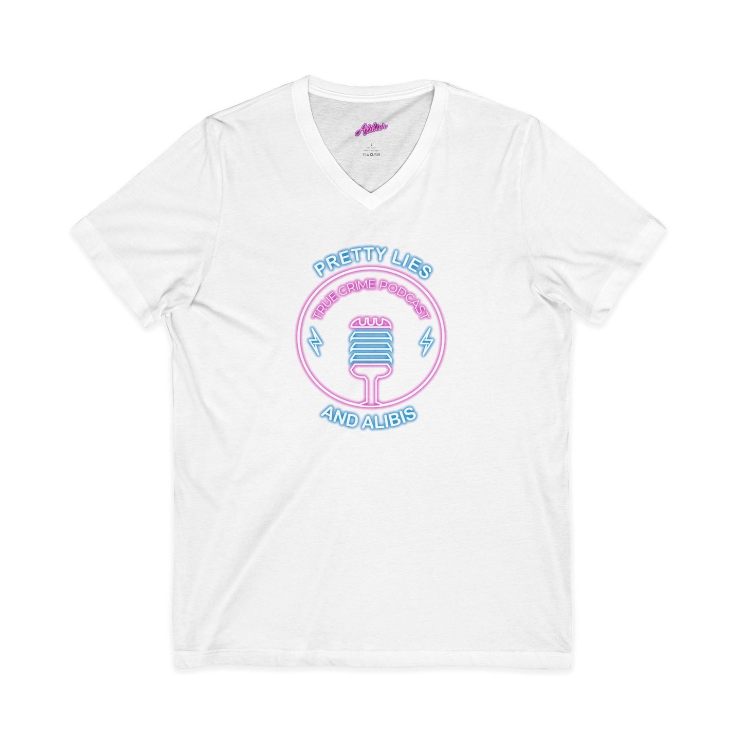 V-Neck Tee – "What Happens In Vegas" Crime Con 26' (Design 2)