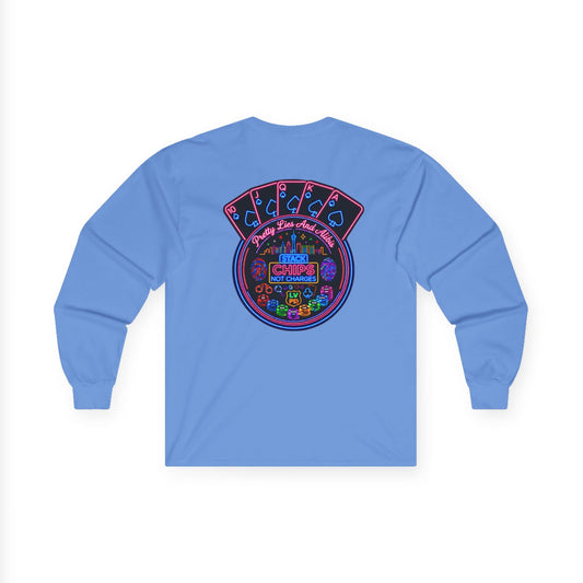 Long Sleeve Tee — "Stack Chips Not Charges" Crime Con 26'