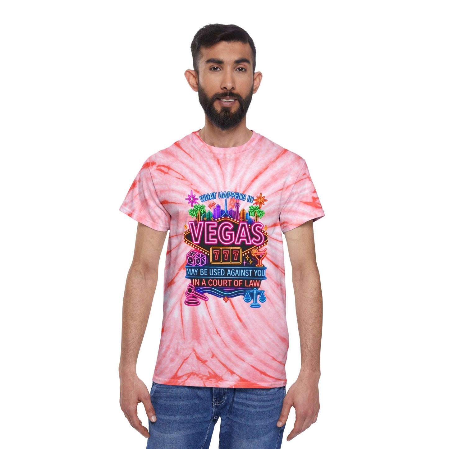 Cyclone Tie Dye Tee - "What Happens In Vegas" (No Logo)